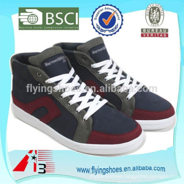import china men flat suede shoes with rubber outsole